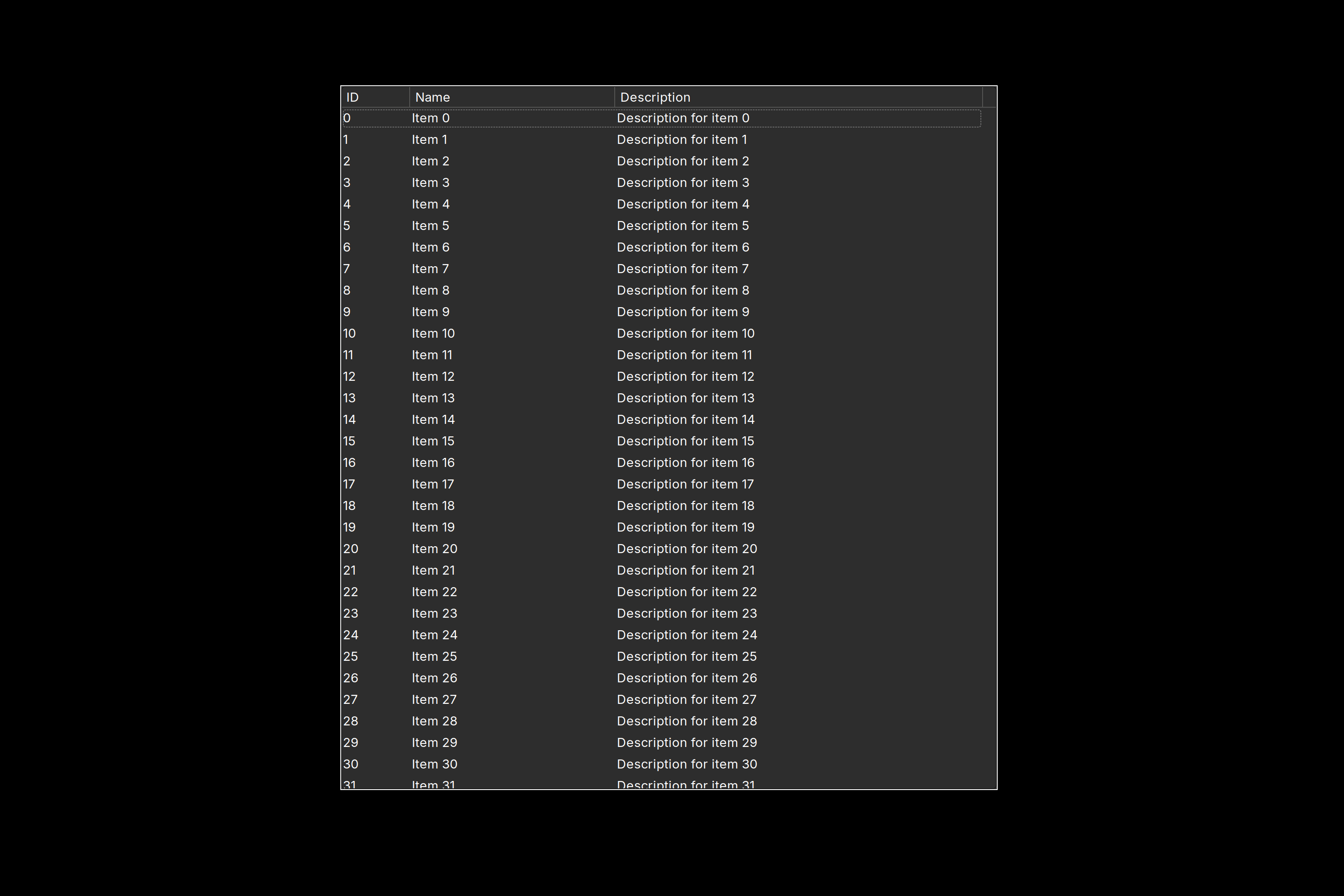 Displaying 100K Rows Without Lag: wxListCtrl Virtual Mode